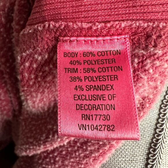 Converse One Star Red Cotton Boat Neck Sweater Pullover Shirt Top size S - Picture 9 of 12